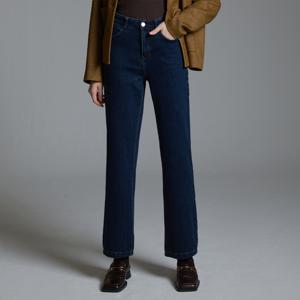 [1+1][~99까지] 여성 스트레이트 니팅 기모 데님 팬츠 2종세트(SDGW)