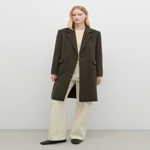 [쉬즈미스] 울 혼방 싱글 핸드메이드 코트 SWHCTP42180