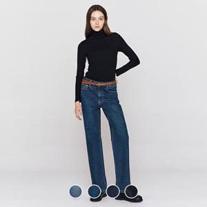 415944 노정의 여 브러시드 스트레이트 데님