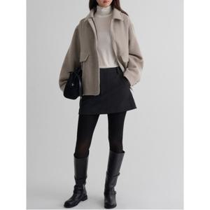 소프트터치 블루종  베이지