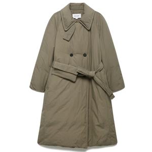 나이스클랍 더블 브레스트 벨티드 구스 다운 코트 N254PWDB15