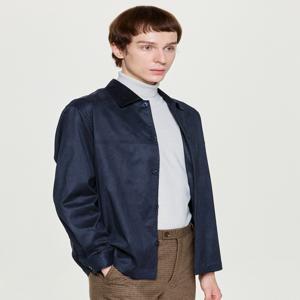 남성 [[25FW]] HZSH5C108N2 [시즌오프]네이비 폭스 스웨이드 셔켓