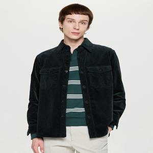 남성 [[25FW]] HZSH5D704E3 [시즌오프]딥그린 코듀로이 오버 셔츠