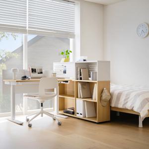 멘디 모션데스크 패키지B(1200모션,1400파티션책장,침대)