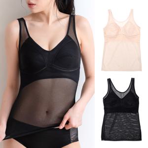 이즈유 여성 메쉬 유기농면안감 노와이어 홑겹 캐미솔 브라탑 런닝형 국산