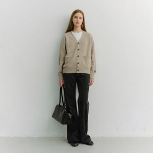던스트 UNISEX BOYFRIEND KNIT CARDIGAN_OATMEAL BEIGE_UDSW6A102I2