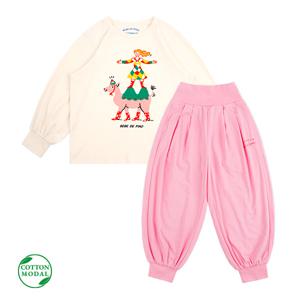 [키즈]카멜 라운지웨어 세트_BU61UL306