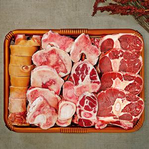 한우 보신세트 2호/6.5kg이상(한우잡뼈2kg+한우사골2kg+한우통사태1.5kg+한우족1개)