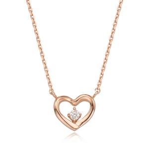 [스톤헨지] 실버 하트 목걸이 SC1431