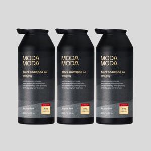 NEW  제로그레이 블랙 10 자연갈변 새치케어 탈모샴푸 300g 3통