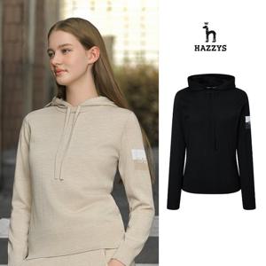 [인기] 헤지스여성 홑겹 후디니트 평상겸용 골프니트 HWSW5D712