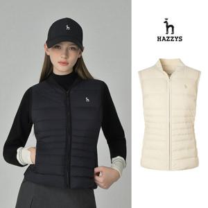 [행사] 헤지스여성 구스 경량패딩 베스트 평상겸용 골프베스트 HWJU5D901