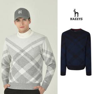 [인기] 헤지스남성 방풍 풀오버 니트 평상겸용 맨투맨 골프니트 HUSW5D713