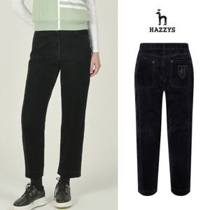 헤지스여성 벨벳 데님 라이크 스판 배기팬츠 평상겸용 골프바지 HWPA5D717