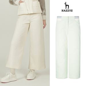 [인기] 헤지스여성 코듀로이 와이드핏 패딩팬츠 평상겸용 골프바지 HWPA5D752