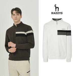 [인기] 헤지스남성 집업 저지 긴팔티셔츠 평상겸용 골프티셔츠 HUTS5D714