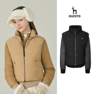 [인기] 헤지스여성 베스트 세트 3 IN 1 다운점퍼 평상겸용 골프점퍼 HWJU5D751