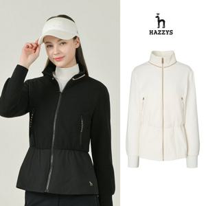 [행사] 헤지스여성 플리스 하이브리드 중힙 점퍼 평상겸용 골프점퍼 HWJU5D715