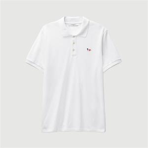 트리컬러 폭스 패치 폴로 반팔 티셔츠 AM00200KJ7002 WH