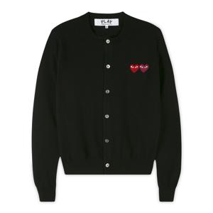 공용 더블 하트 와펜 블랙 가디건 AX N057 051 1