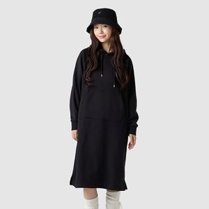 여성 루즈핏 기모 후드 원피스 QQ422OOPO1