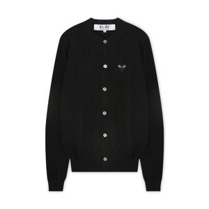 여성 하트 와펜 블랙 가디건 AX N023 051 1