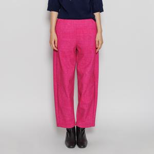 [최초가 237000원]  데님라이크 본딩 벌룬 팬츠 (AHWPPT29) 핫핑크