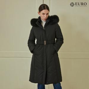 [최초가 499,000원]트리플 스킨 릴리 벨티드 구스다운 롱코트