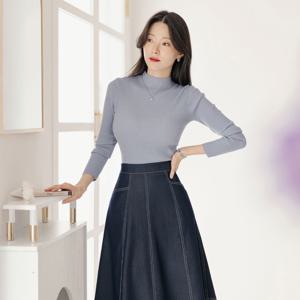 (~XXL까지) 노제미아 반목 폴라 베이직 골지 니트 가을 데일리 일상 캐쥬얼 출근룩 베이직 빅사이즈