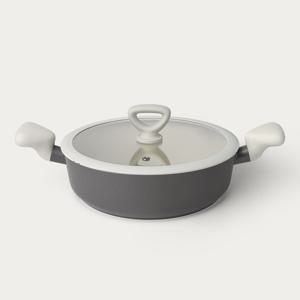 키친플라워 인덕션냄비 투톤 세라믹코팅 24cm 전골 인덕션냄비 곰솥냄비 IH냄비 세라믹냄비