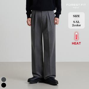 [브리치]  맨즈 / 남성 겨울 기모 투핀턱 와이드 슬랙스 (MS2510)