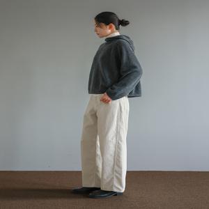 플레어 후드 니트