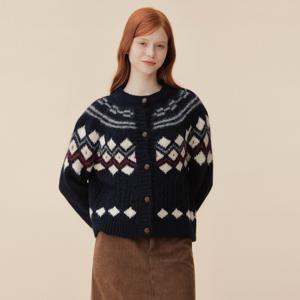 다이아 자가드 니트 가디건 TLCCX4985