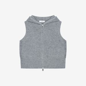 후드 투웨이 집업 니트 베스트 TLVCX2971