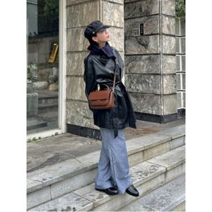 빈폴ACC 여성 폭스혼방 쁘띠 머플러 - 네이비 BE4X84W22R