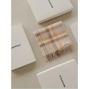 빈폴ACC 캐시혼방 체크 양면 머플러 - 베이지 BE4X84M03A