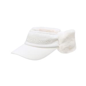 헤지스 골프 여성 [[24FW]] HWHE4F902IV 아이보리 여성 니트 퍼 귀달이 선바이저