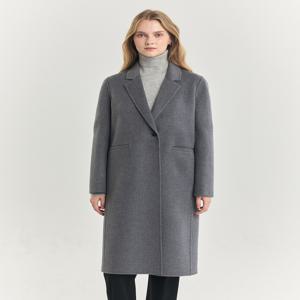 헤지스 여성 [[24FW]] HSCO4D0C1G3 [가격인하][캐시미어] 그레이 핸드메이드 롱 코트
