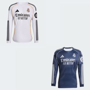 [아디다스] 레알 마드리드 25/26 홈/어웨이 저지 긴팔티 2종 택1 JN8884 JP3939