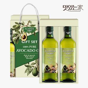 알리안자 아보카도 2호 선물세트 /아보카도 오일 1L 2병