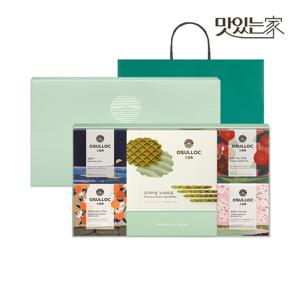 오설록 꽃향 와플 세트(4종x3입+와플) 선물세트 / 피라미드 티백