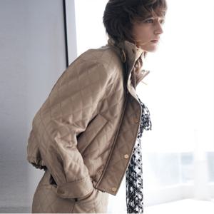 [YGBM][최초가397,000]글리터 퀼팅 집업 블루종_Y15YJU041