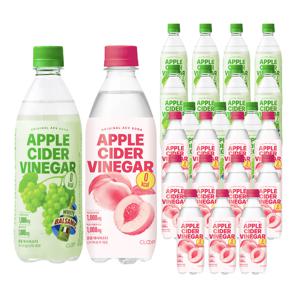 클룹 애사비소다 500ml 24입 혼합구성 (화이트발사믹 + 신비복숭아)