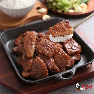 [무보까] 한돈 목살 양념구이 300g x 8팩, 국내산 돼지갈비