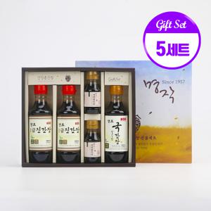 땅속발효레드 10호 5세트 양조간장 선물세트 쇼핑백포함