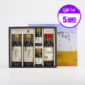 땅속발효레드 3호 5세트 양조간장 선물세트 쇼핑백포함