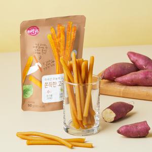 [이더스] 국내산 무농약 고구마로 만든 쫀득한 고구마 롱스틱 50g 5팩