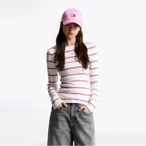 [정상가: 79000원] 타미진스 슬림 에센셜 립 롱 슬리브 (T32F7TTO03TWT10FB)