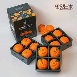 제주 3단 레드향+한라봉+천혜향(대과/4kg내외) 과일선물세트