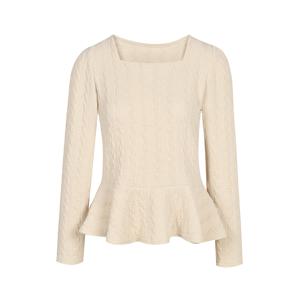 [롯데백화점][제이제이 지고트]케이블짜임 벨벳 블라우스GRCN0BL311